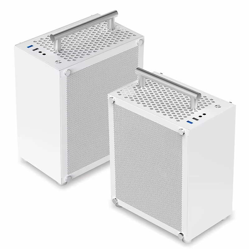 LFISH ホワイト PCケース t40 mini itx T40 Mini ITX Case 7L Gaming Computer White Chassis Compact