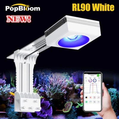 PopBloom RL90 WiFi LED Aquarium Light Reef for 24" Marine Reef Coral Rock Tank