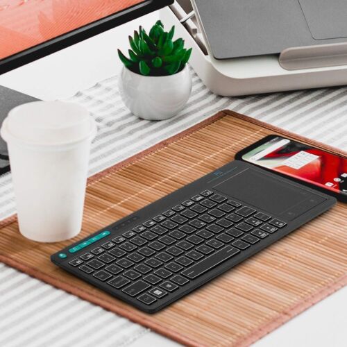 Rii K18 Plus Wireless 3-LED Color Backlit Multimedia Keyboard with Multi-Touch - Picture 4 of 4