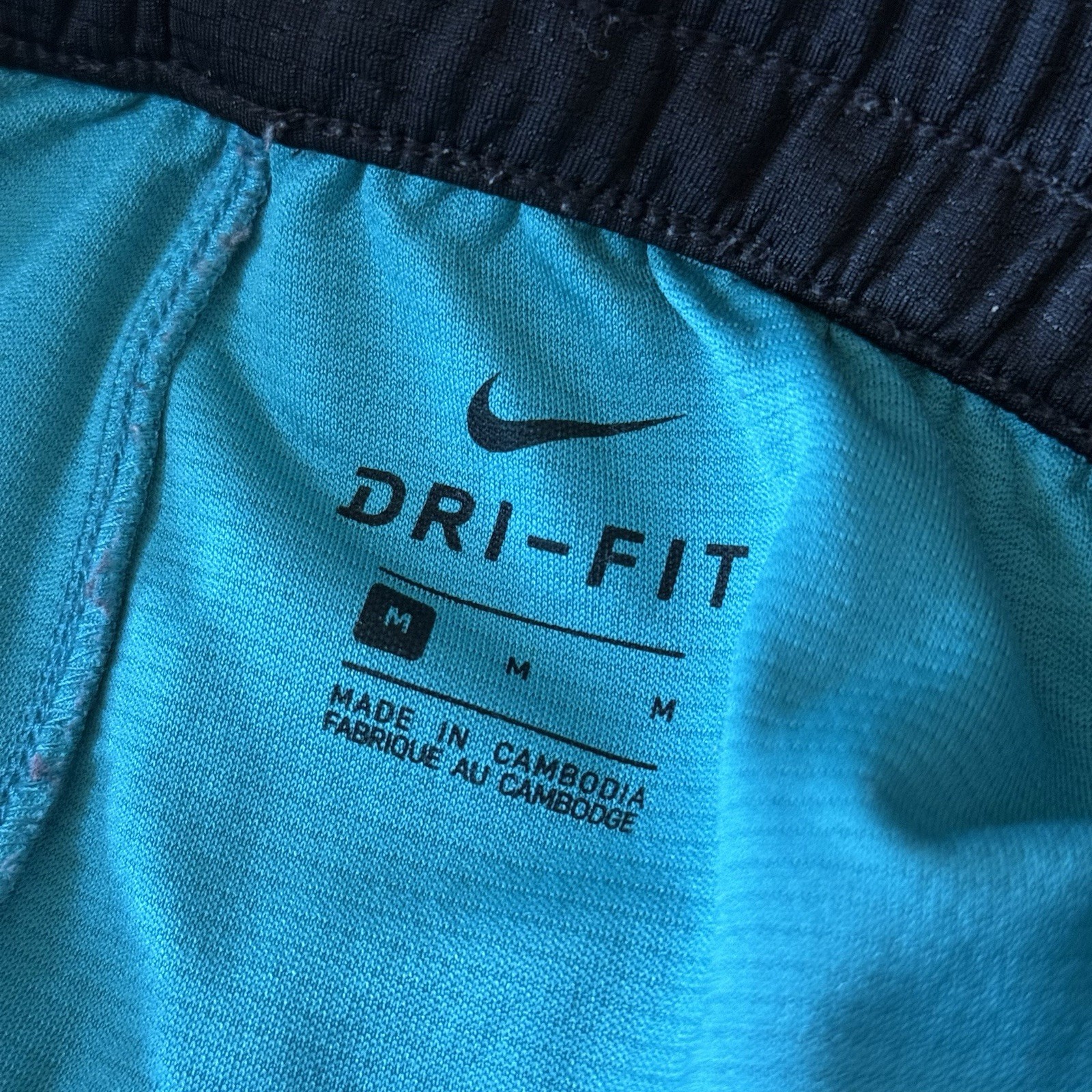 Nike Dri-FIT Men's Athletic Mesh Shorts Blue Red Black Geometric Size M thumbnail 6