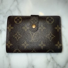 Louis Vuitton Kisslock Portefeuille Viennois Monogram Canvas Wallet Card Coin