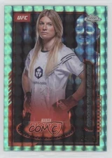 2025 Topps Chrome UFC Mission Control Aqua Geometric Refractor /99 Manon Fiorot