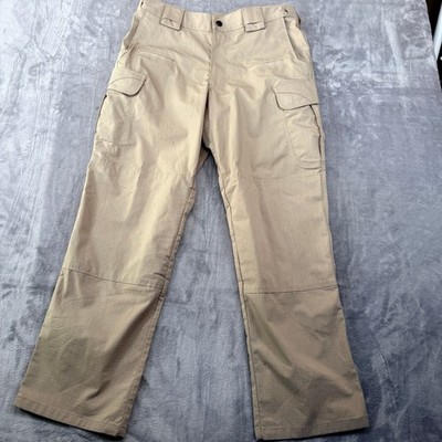 5.11 Tactical Ripstop Cargo Pants Mens 32x30 Khaki Tan Work Outdoor Trousers