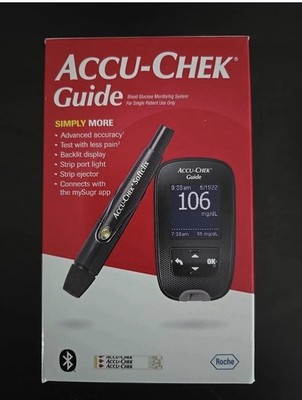 Accu-Chek Guide Blood Glucose Monitoring System New Sealed Exp 3/2027