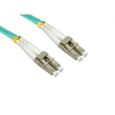 OM4 Glasfaserkabel LC-LC (Multimode) Aqua - 2 Meter