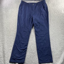 Under Armour Match Play Straight Leg Golf Pants Mens 36x30 Blue Nylon Outdoor