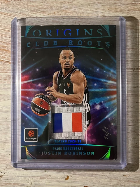 Justin Robinson Panini Origins Euroleague Paris Basketball Patch 1 of 1