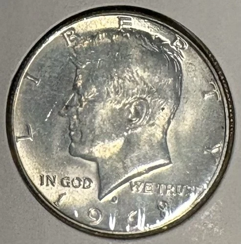 1968 D UNC 40% Silver JFK Half Dollar (Direct From Mint Set)