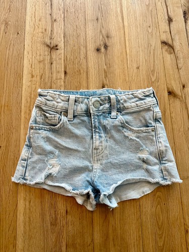 Gap Kids Girls Shortie High Rise Jean Shorts, Size 7