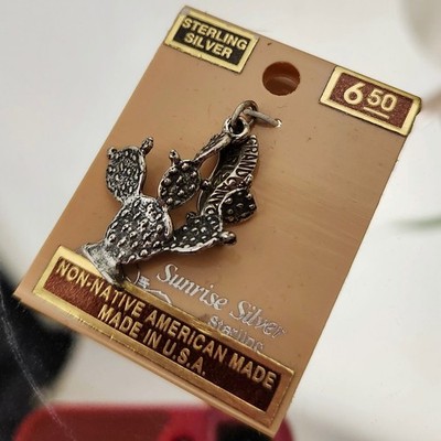 Vintage 80s Deadstock NWT Sterling Silver  Grand Canyon Arizona Charm