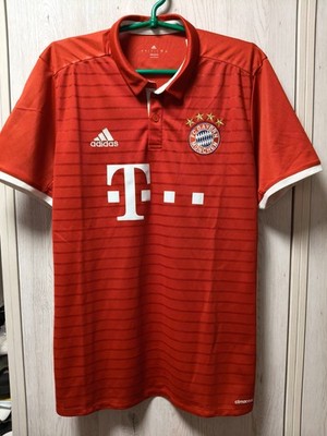 Gr. L Bayern München München 2016-2017 Home Fußball Shirt Trikot
