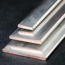 1Pcs Length 500mm T2 Tinned Copper Bar Purple Copper Flat Strip Thick 2/3/4/5mm