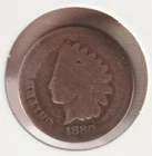US Rare Old West 1880 Indian Head Penny Coin American Collection Shield Cent USA