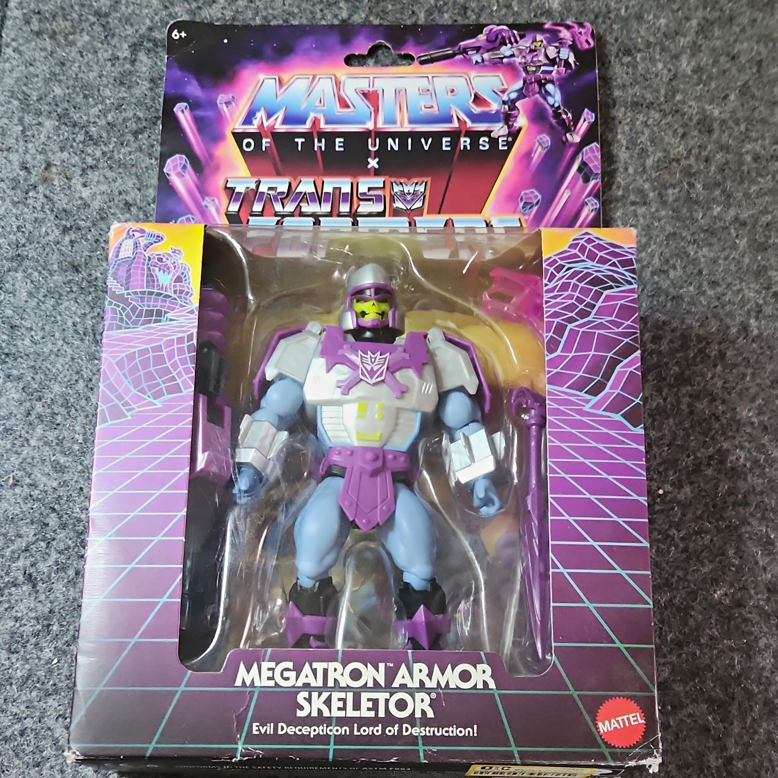 Mattel Masters of the Universe Transformers Megatron Armor Skeletor Decepticon