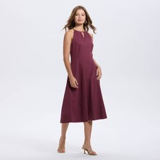 Women's Midi A-Line Dress - A New Day Mauve M