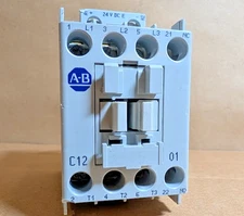 Allen-Bradley 100-C12EJ01 IEC Contactor, 3P, 12A, 24VDC Coil, 1 NO (New NB)