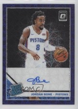 2019-20 Panini Donruss Optic Rated Rookie 8/10 Jordan Bone #195 Auto 15wb