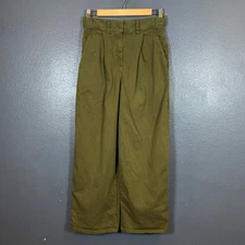 Toast 8(28/26) women’s green army baggy cotton pants