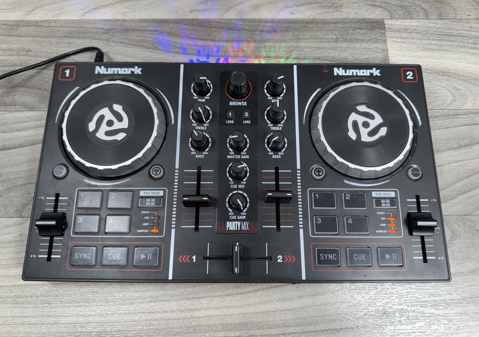 NUMARK PARTY MIX GEN 1 DJ CONTROLLER AND USB MIXER COMPUTER TABLET ...