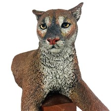 C.A. Pardell Legends Rocky Mountain cougar bronze Statue Sculpture signed