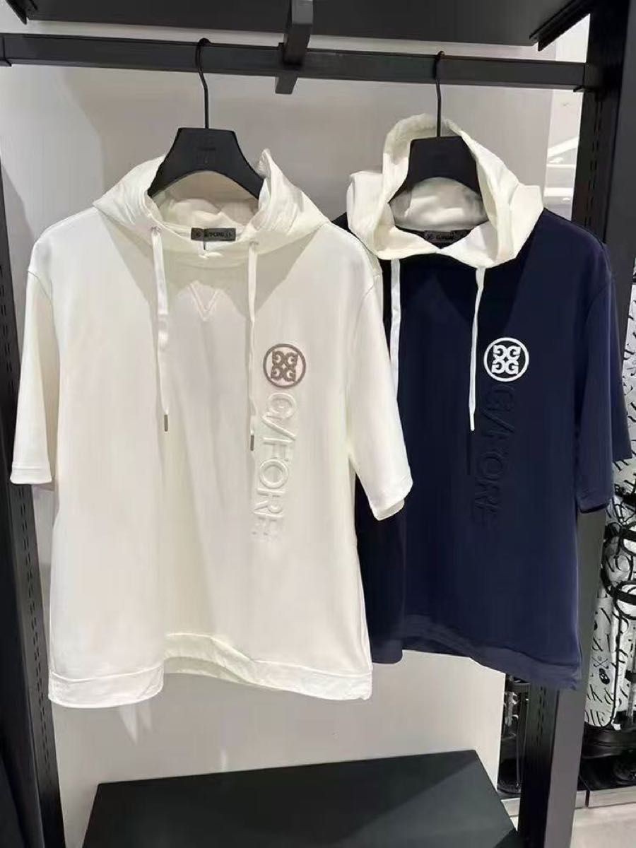 Sudadera con capucha de manga corta de golf G/FORE para hombre Top T-Shirt...