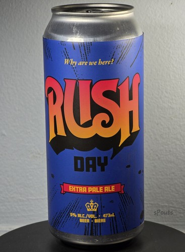 2025 RUSH DAY BLUES BEER CAN ROCK MUSIC BAND HENDERSON TORONTO CANADA GEDDY LEE