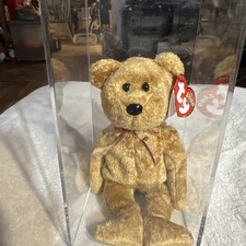   CASHEW   2000 Ty Beanie Babies Golden Brown BEAR Baby MWMT 