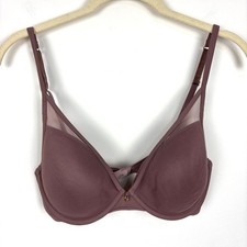 ThirdLove 24/7 Classic Contour Plunge Bra 32D Midnight Mauve