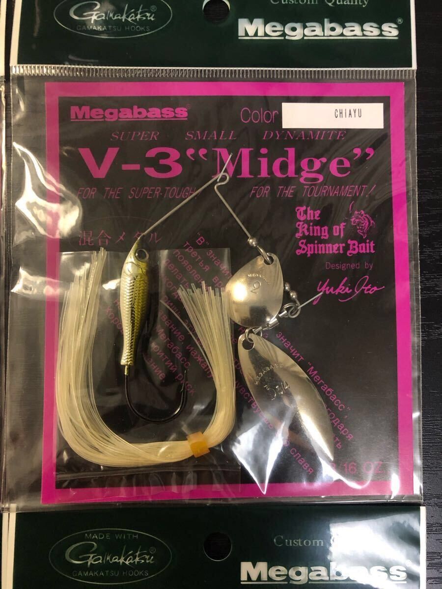 Megabass -3Midge -3 Midge (3/16oz) Spinnerbait Dome Eye Specification Set of 4 - Image 4