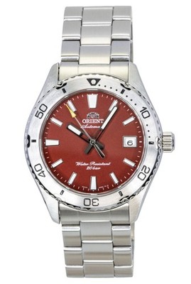 Orient Mako Automatische Taucheruhr Rot Zifferblatt RA-AC0Q09R 200M Herrenuhr