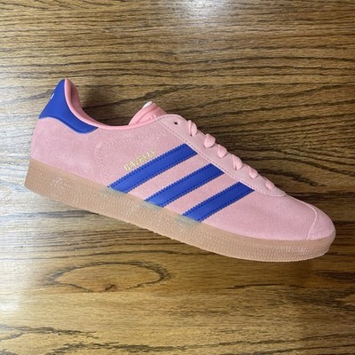 adidas Gazelle Semi Pink Spark Lucid Blue Gum Suede JI2077 Mens 9.5 Womens 10.5 adidas Men main image 4