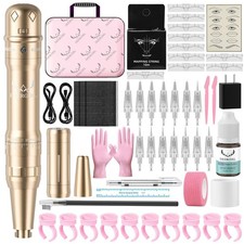 Eyebrow Microblading Tattoo Gun Kit - Professional Tattoo Pen Brow Pencil S...