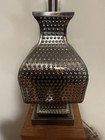 Large Accent Table Lamp Metal/Tin 3-way MINT — photo 4