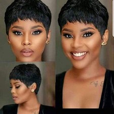 Short Human Hair Wigs for Women Pixie Cut Wigs Short Straight Boy Cut Ladies Wig
