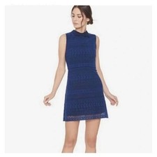 Alice + Olivia Feminine Inez Eyelet Lace Shift Dress SZ 2