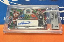 2021-22 Spectra Basketball Dominique Wilkins Full Spectrum Auto Meta #/25 BGS 9