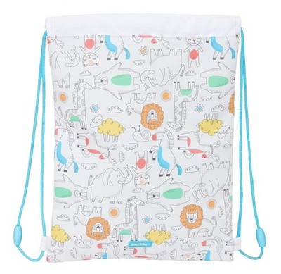 Safta PREESCOLAR ZOO   Junior Flat Bag Backpack, Ideal for Children of Different
