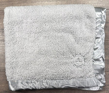 Brand New Baby Little Giraffe Gray Sun Arrow Satin Trim Baby Blanket