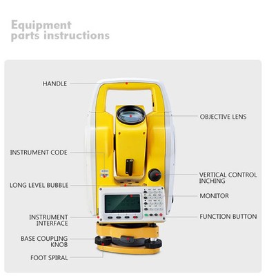 Total Station ATS-620R Prism-Free Laser Ranging and Displacement Mapper