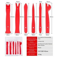 6 Teile Auto Innenraum TüRverkleidung Hebel ZubehöR Set FüR Audio Armaturenbrett