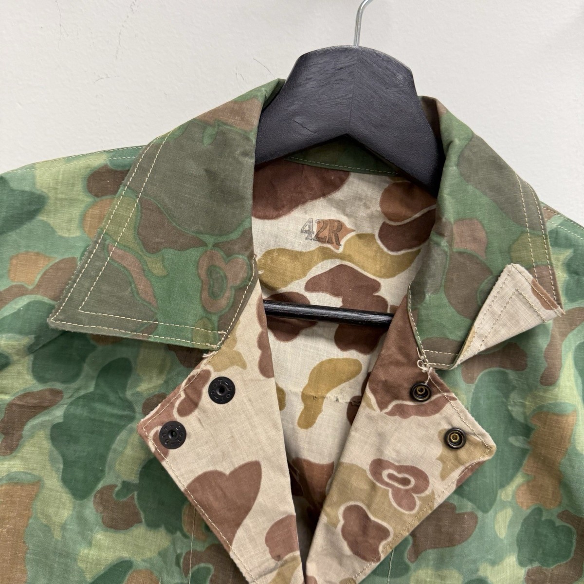 WWII USMC Marine Corps Frogskin P42 Camo Raincoat Jacket | eBay