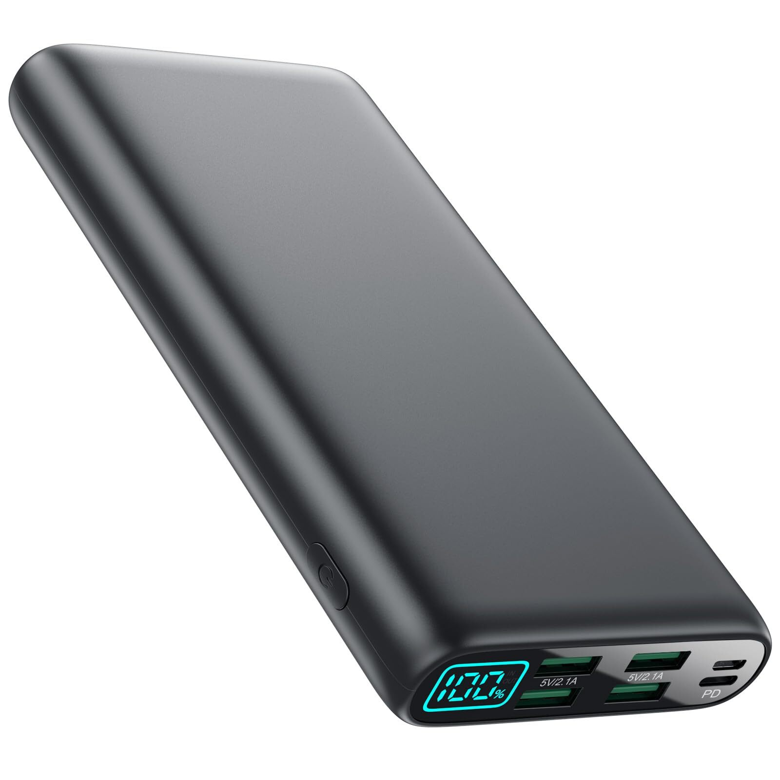 Portable Charger 38800mAh,LCD Display Power Bank,5 USB Outputs Battery Pack B...