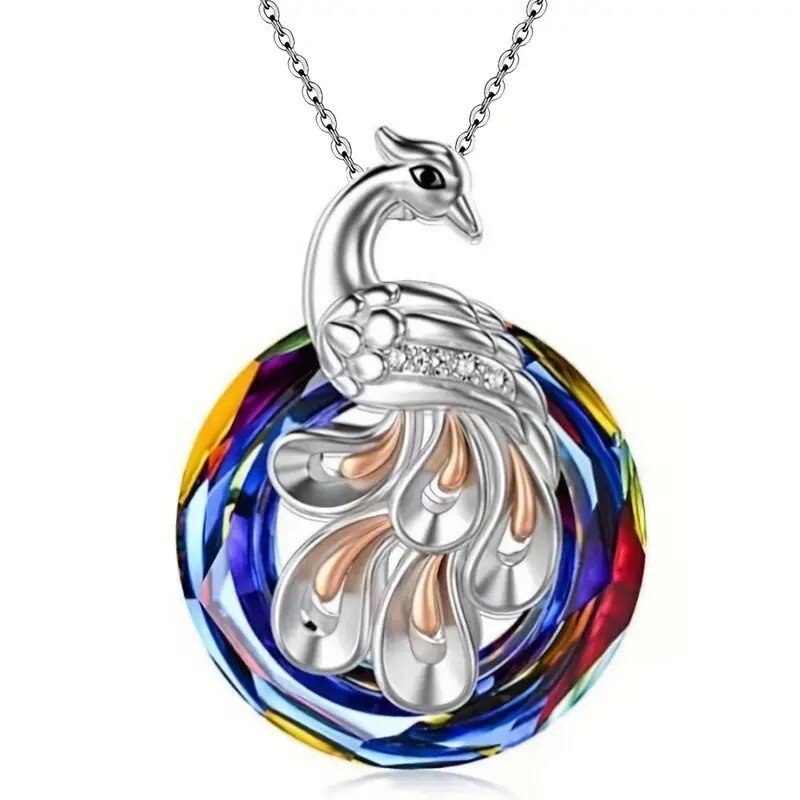 Rainbow Mystical Fire Topaz 925 Sterling Silver Charms Phoenix