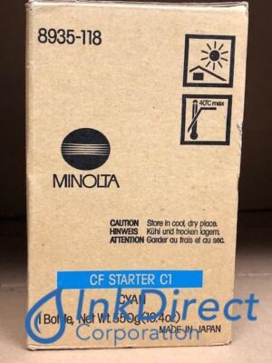 Genuine Konica Minolta 8935118 8935-118 CF900 Developer / Starter Cyan