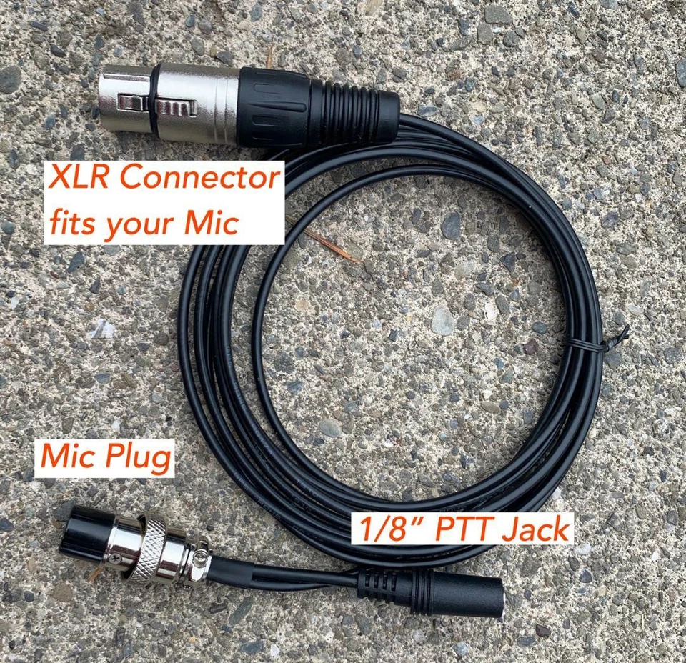 W2ENY Tisch-/Ausleger-Studiomikrofon für Icom Yaesu Kenwood mit RoundMic-Buchse - Bild 3 von 4