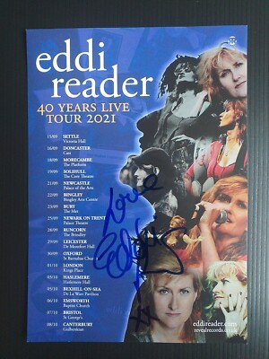 EDDI READER FAIRGROUND  ATTRACTION Genuine SIGNED CONCERT  FLYER From  2021