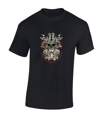 BENZIN STATT BLUT HERREN T-SHIRT COOL AUTOLIEBHABER MOTORRAD BIKER TOP NEU