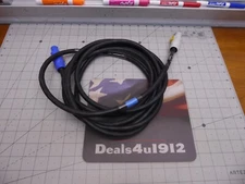 12/3 Stage Lighting Fixture PowerCon Compatible Power BLUE Gray 600v Cable 15ft!