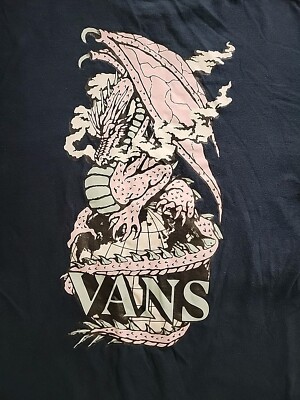 Vans Special Edition Dragon Shirt M Classic Black Long Sleeve