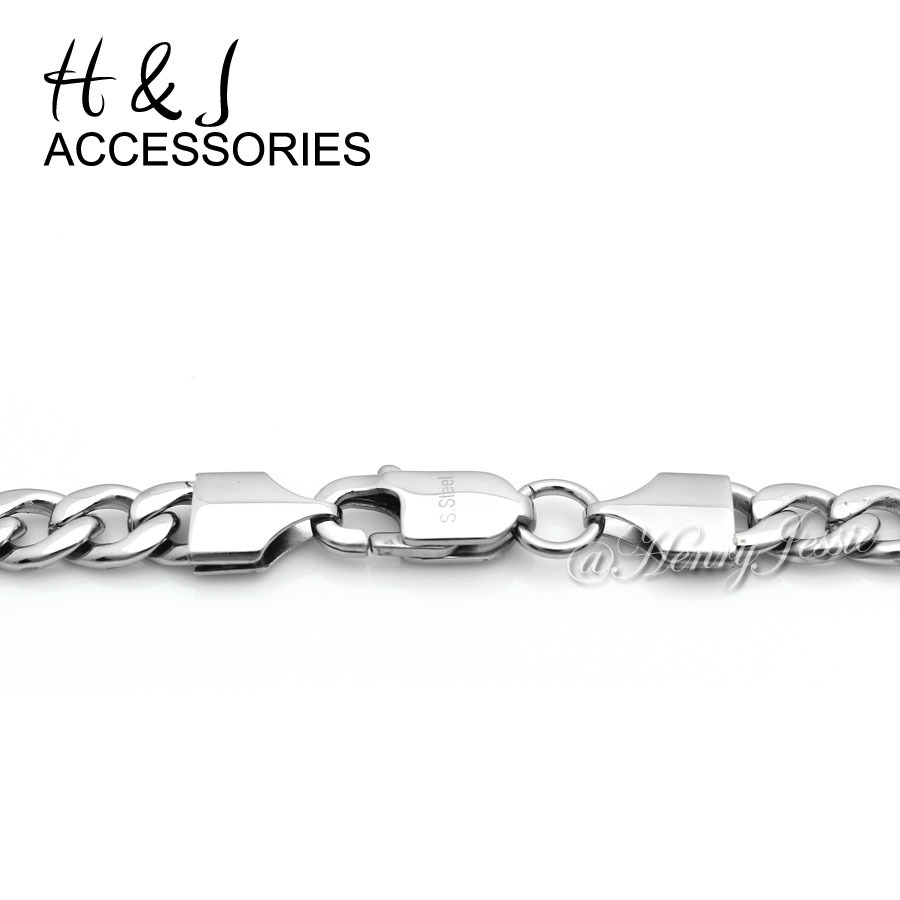 18-40"MEN Stainless Steel 7mm Silver Cuban Curb Chain Classic Cross Pendant*A11